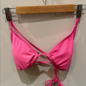 Wild Fable Pink Ribbed Bra Top